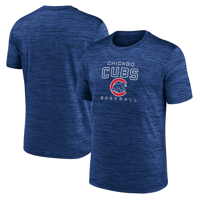 Men's Chicago Cubs Royal Velocity Practice Performance T-Shirt